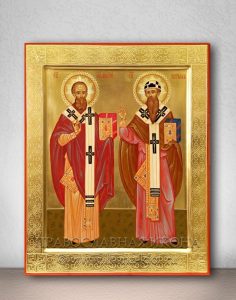 Икона «Афанасий и Кирилл, святители» Иркутск