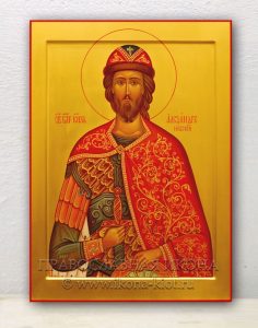 Икона «Александр Невский, великий князь» Иркутск