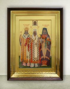 Икона «Алексий, Лука, Иоанн, святители» Иркутск
