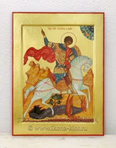 Икона «Георгий Победоносец (чудо о змие)» Иркутск